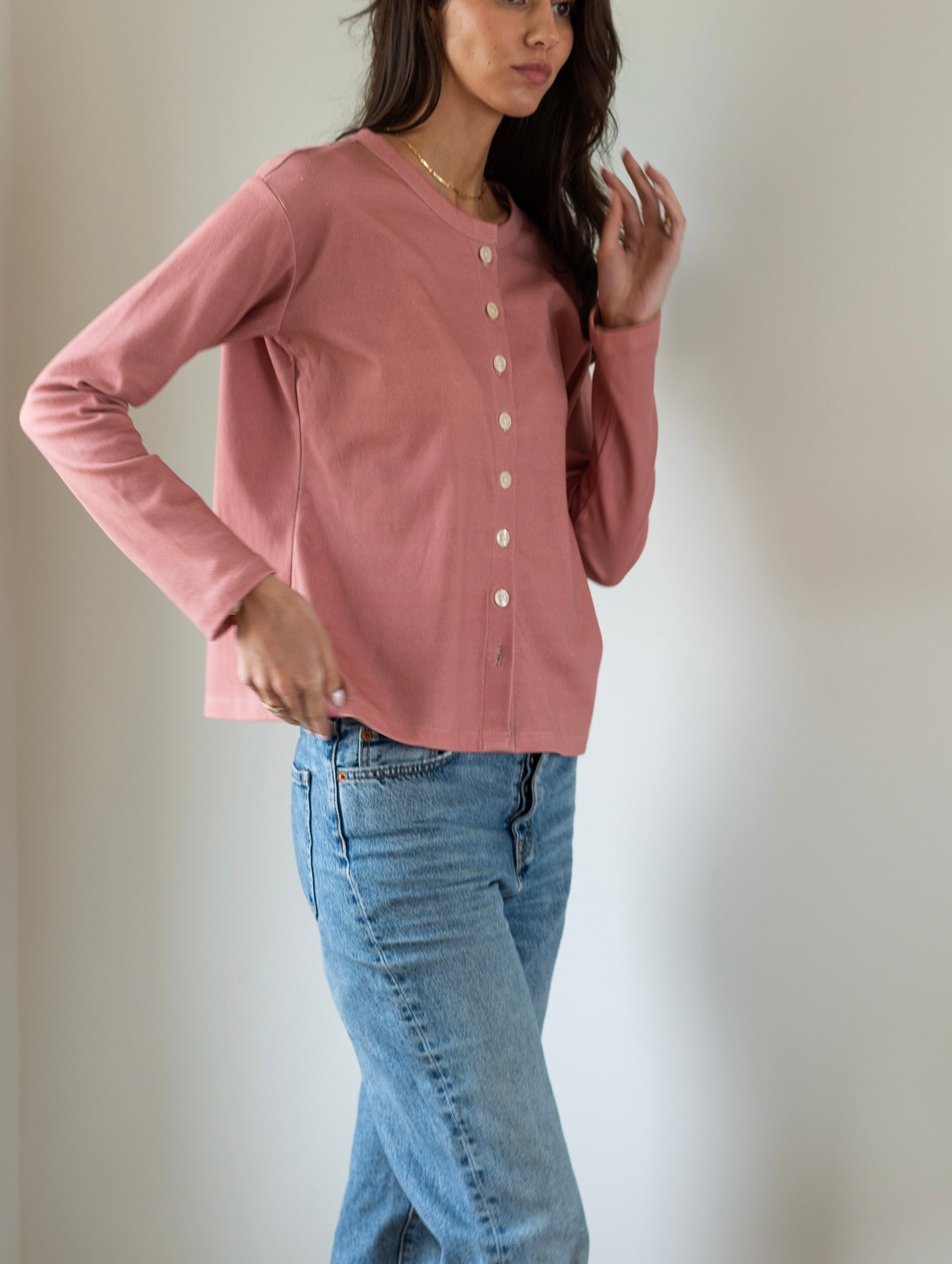 Crewneck Cardigan