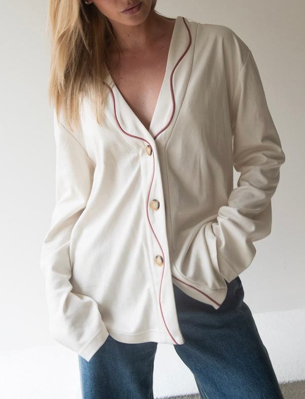 Wavy Oversized Cardigan