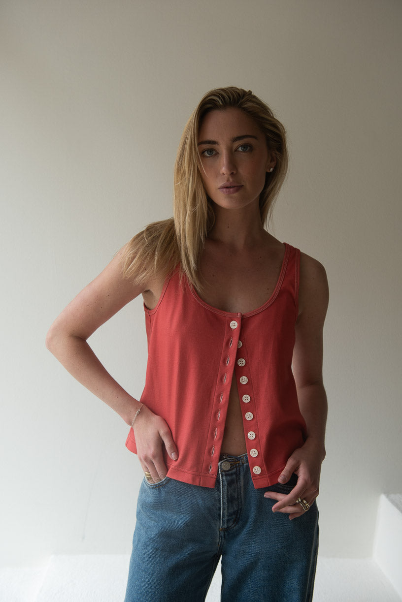 Buttoned Up Tank