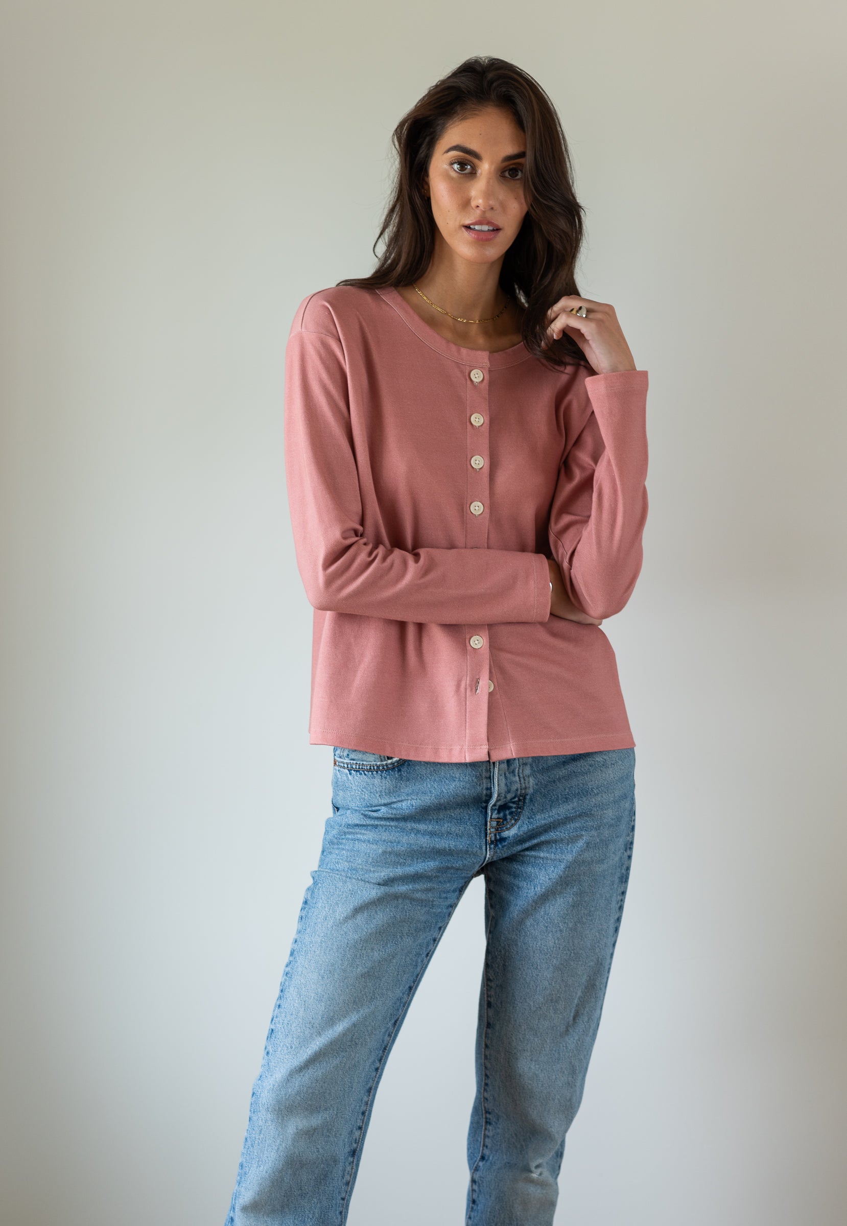 Crewneck Cardigan