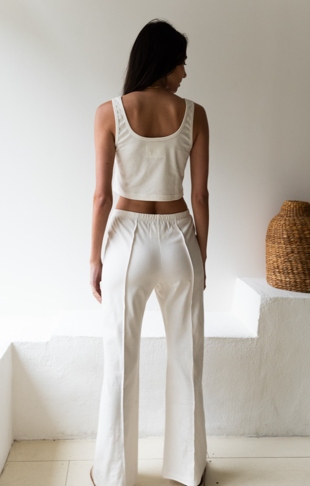 Wide-Leg Seams Pant